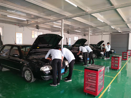 汽車檢測大廳地面處理