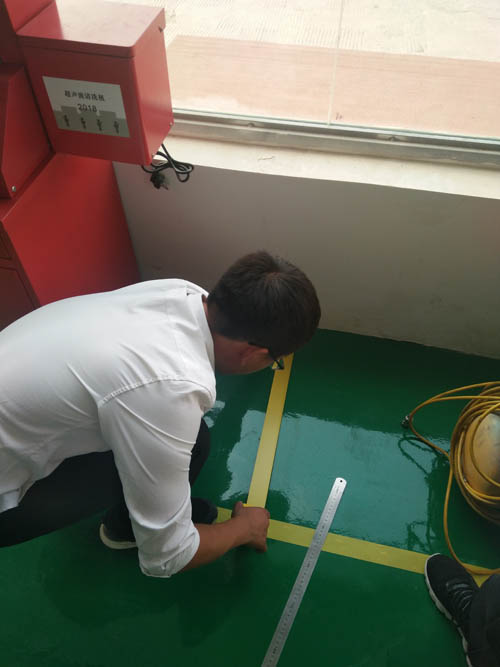 汽車檢測大廳地面處理