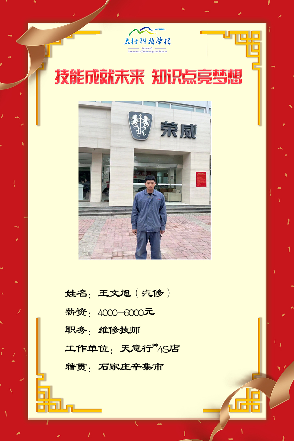 乘風(fēng)破浪，披荊斬棘丨石家莊太行科技中等專業(yè)學(xué)校“就業(yè)之星”名單公布！