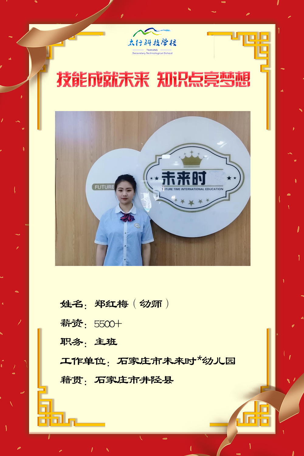 乘風(fēng)破浪，披荊斬棘丨石家莊太行科技中等專業(yè)學(xué)?！熬蜆I(yè)之星”名單公布！